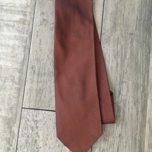 Iridescent Orange Silk Tie